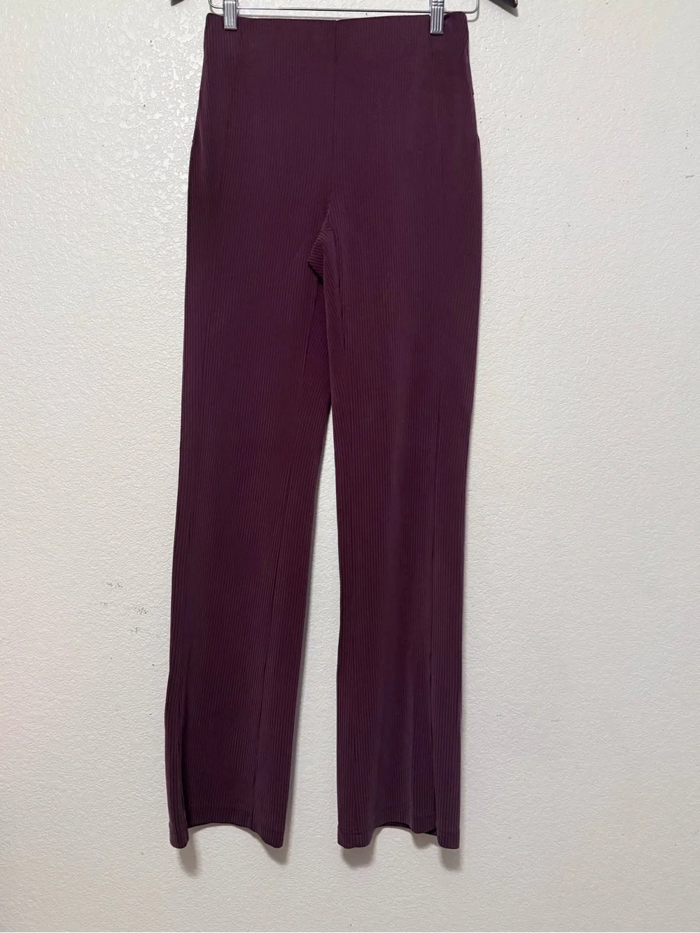 Lululemon Women's Ribbed Wide-Leg Pants - Plum 0185